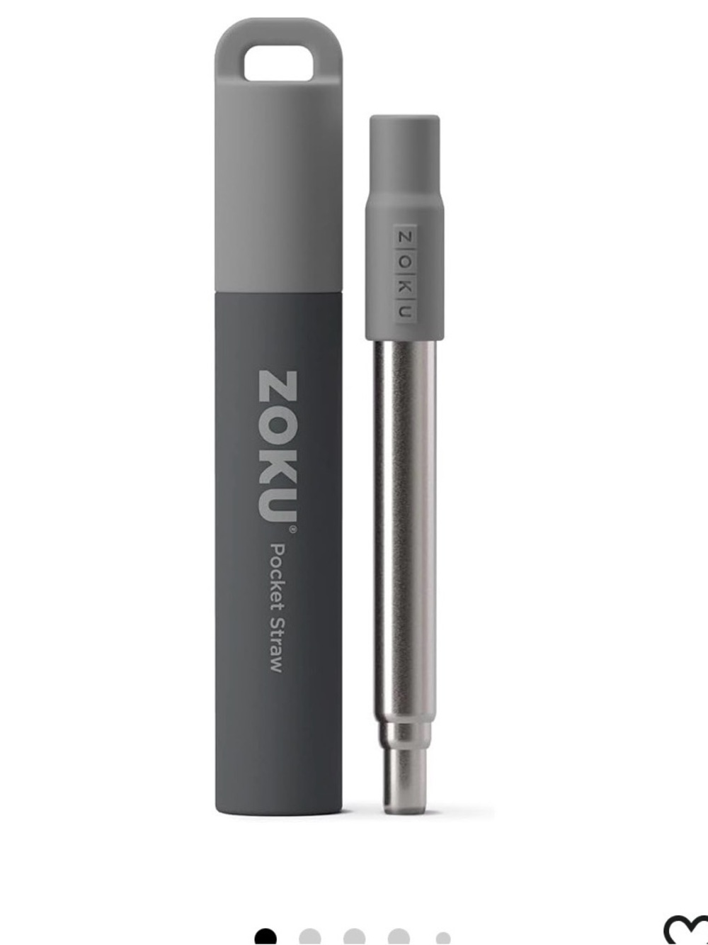 Zoku Stainless Steel Straw Set with Brush